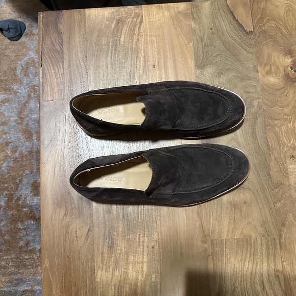 Vince - Barry Sport Suede Loafers - Brown - Size 10 main image 5